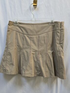 Athleta Beige A-Line Skort with Branded Waist Tag